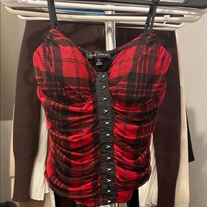 Max Rave Red and Black Plaid